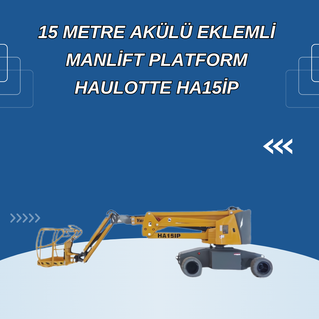 15 metre akulu eklemli manlift platform haulotte ha15ip 6