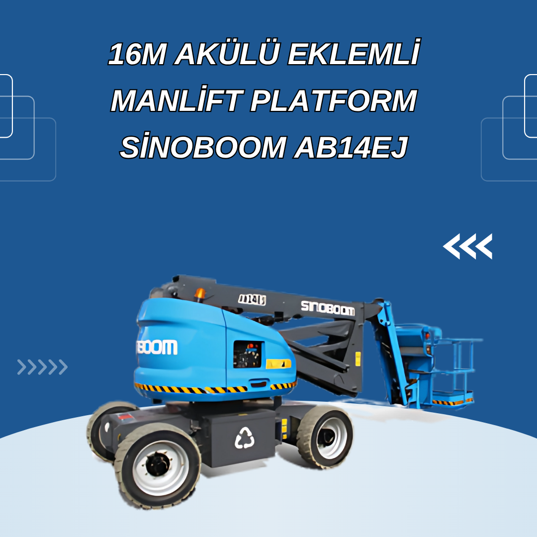 16m akulu eklemli manlift platform sinoboom ab14ej 3