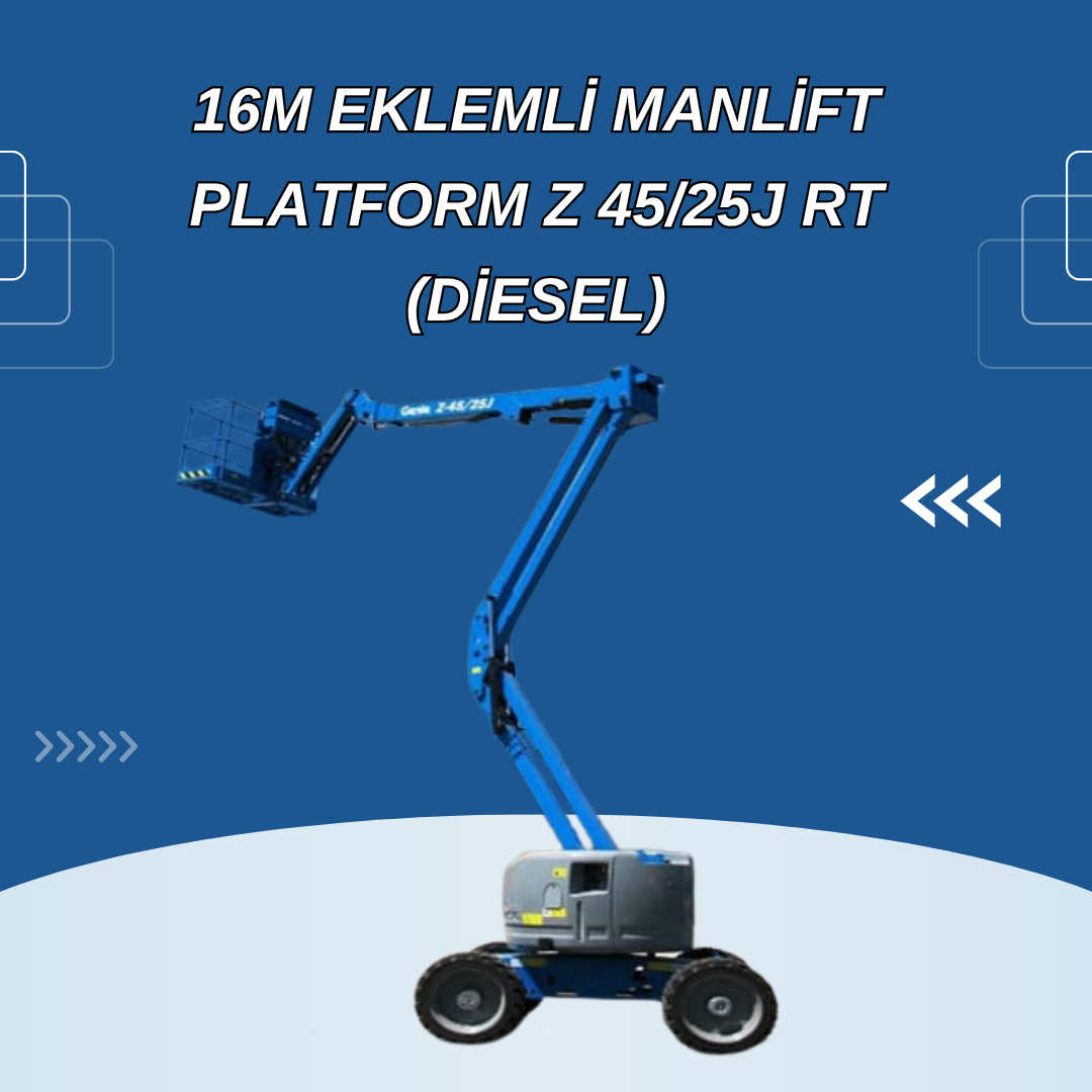 16m eklemli manlift platform z 4525j rt diesel 2