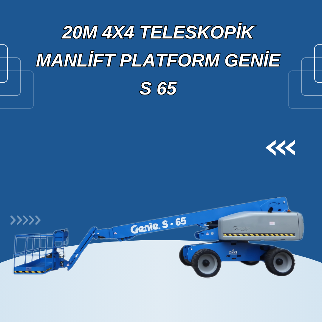 20m 4x4 teleskopik manlift platform genie s 65 2