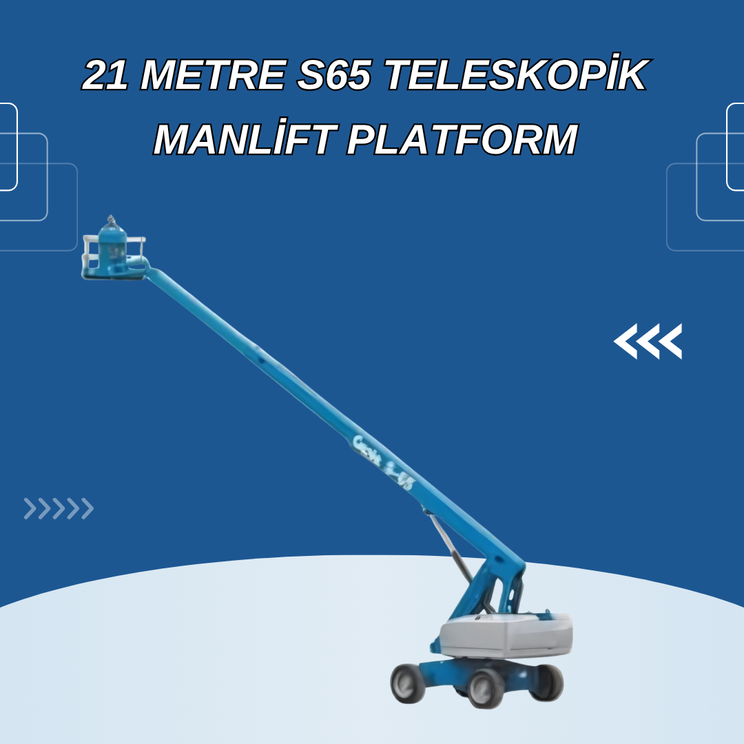 21 metre s65 teleskopik manlift platform 4