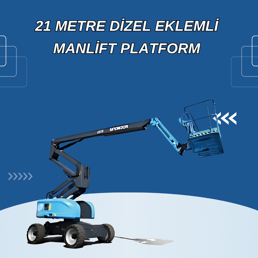 21m 4x4 dizel eklemli manlift platform sinoboom ab18j 3