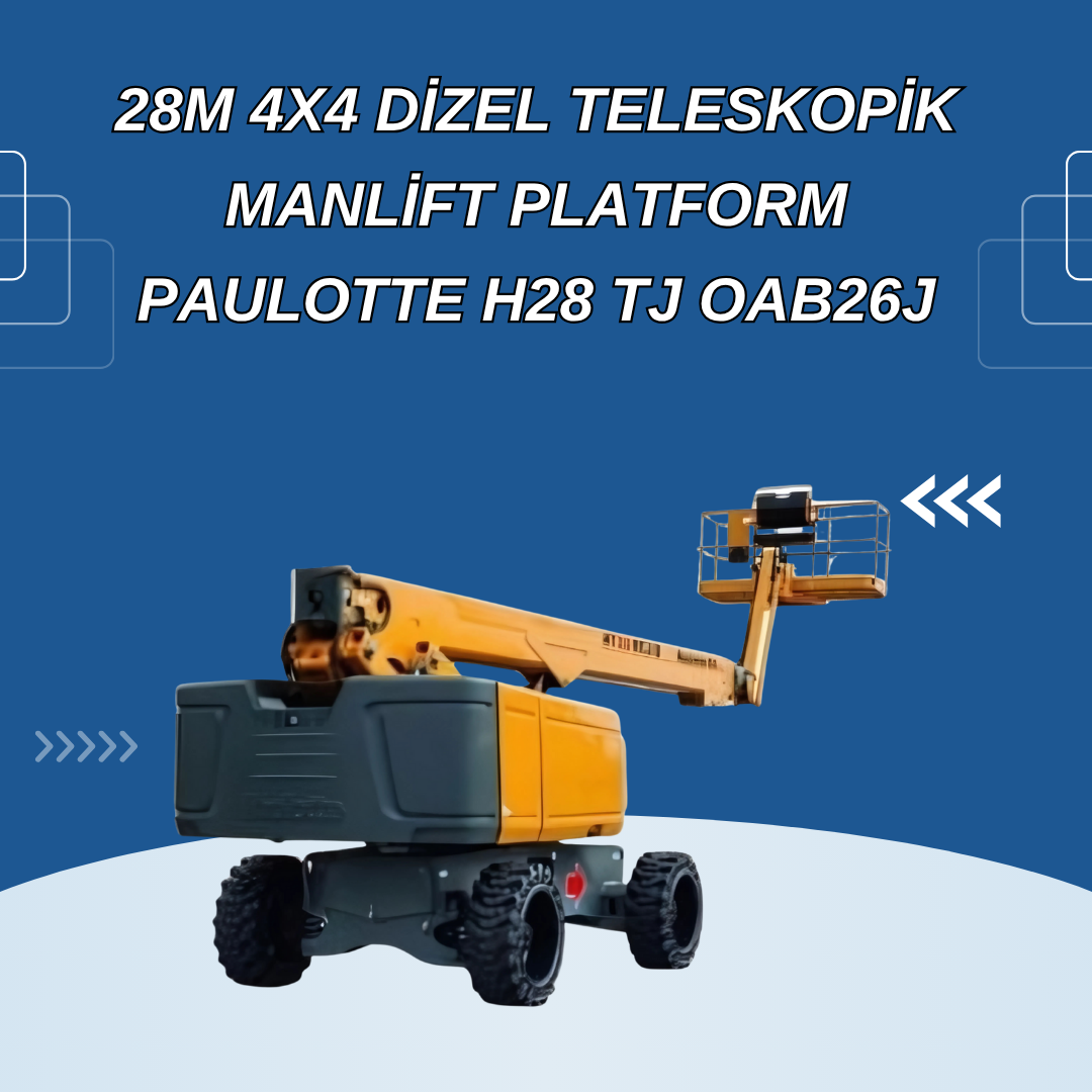 28m 4x4 akulu eklemli manlift platform sinoboom abb26j 5