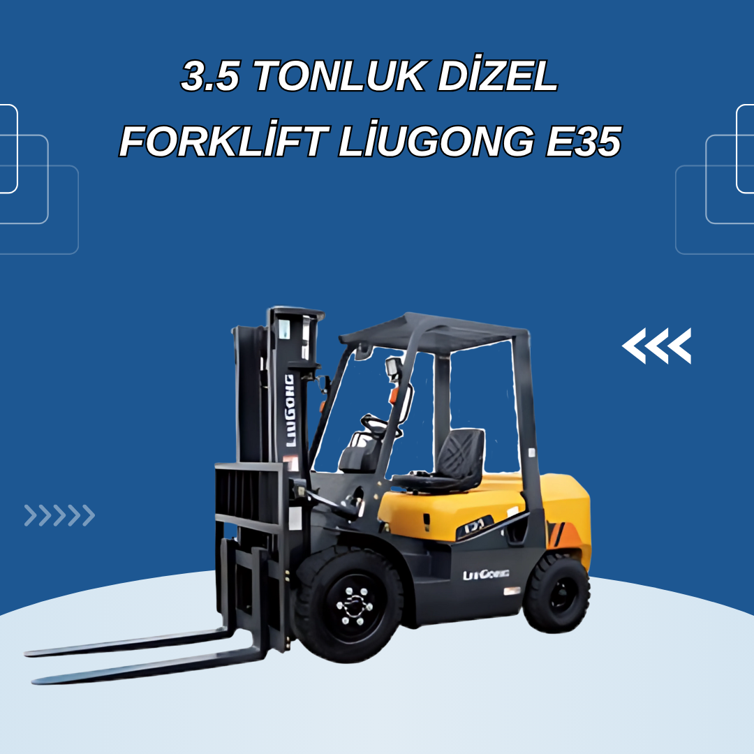3.5 tonluk dizel forklift liugong e35 3