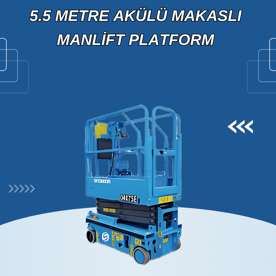 5.5 metre akulu makasli manlift platform 3
