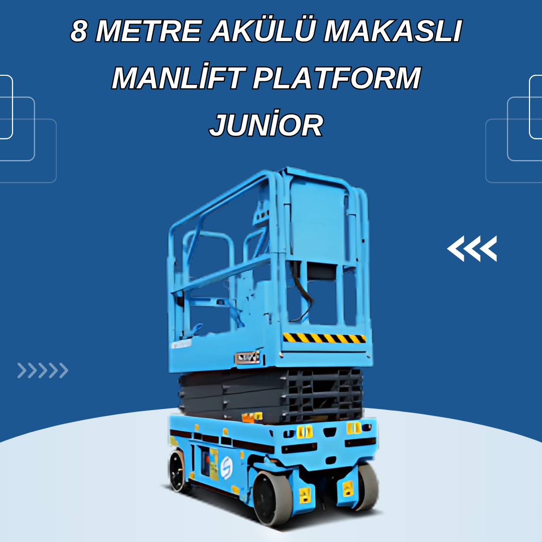 8 metre akulu makasli manlift platform junior 3